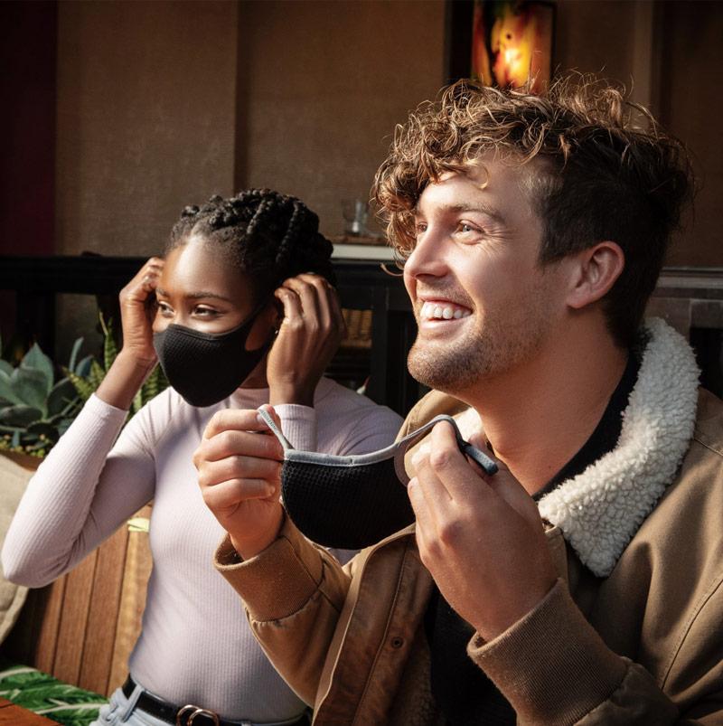 Black Mesh Sport Mask with HALO Nanofilter™ Technology