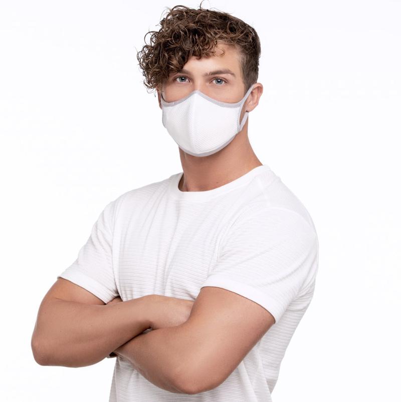 White Mesh w/ Gray Trim HALOmask 