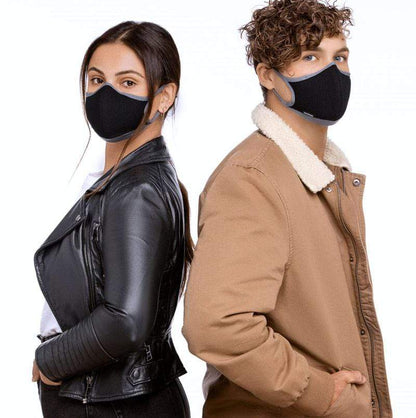 Black Mesh Mask w/ Gray Trim