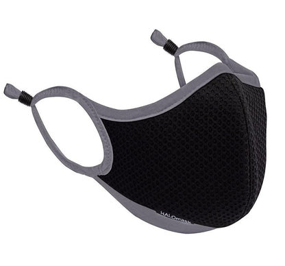 Black Mesh Mask w/ Gray Trim