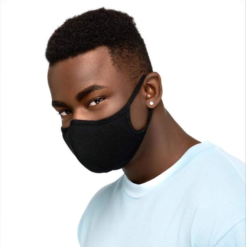 Black Mesh Sport Mask with HALO Nanofilter™ Technology