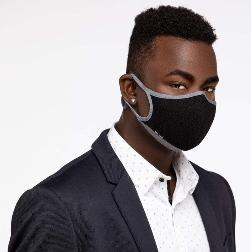 Black Mesh Mask w/ Gray Trim